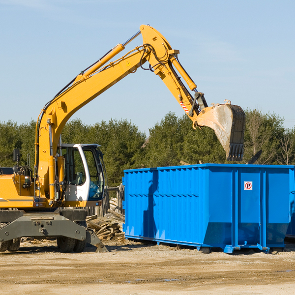 can i choose the location where the residential dumpster will be placed in Pennington